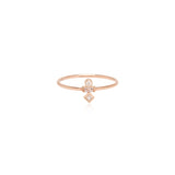 Zoë Chicco 14kt Gold Stacked Mixed Cut Diamond Ring