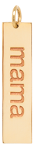 14k Nameplate Charm Pendant
