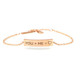 14k YOU + ME Equation ID Bracelet - SALE