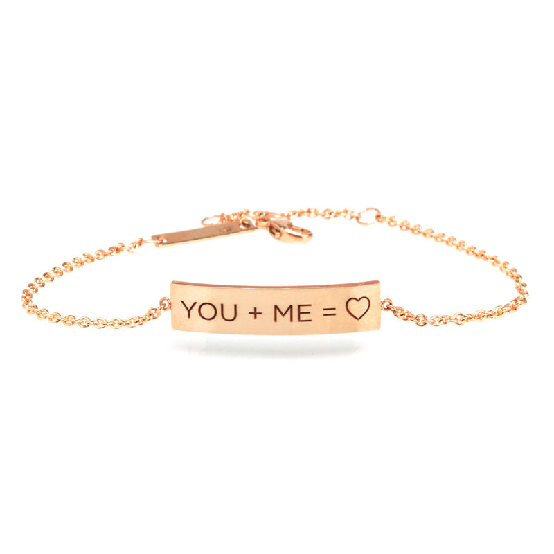 14k YOU + ME Equation ID Bracelet - SALE