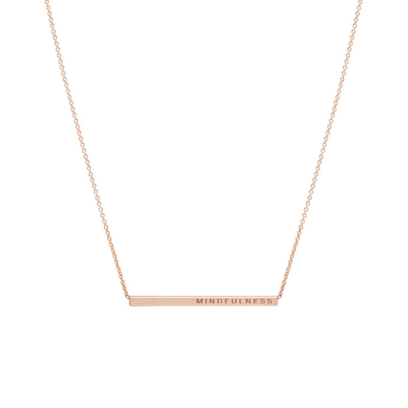 Engraved Rose Gold Disc Pendant - Personalised Jewellery | The Silver Store