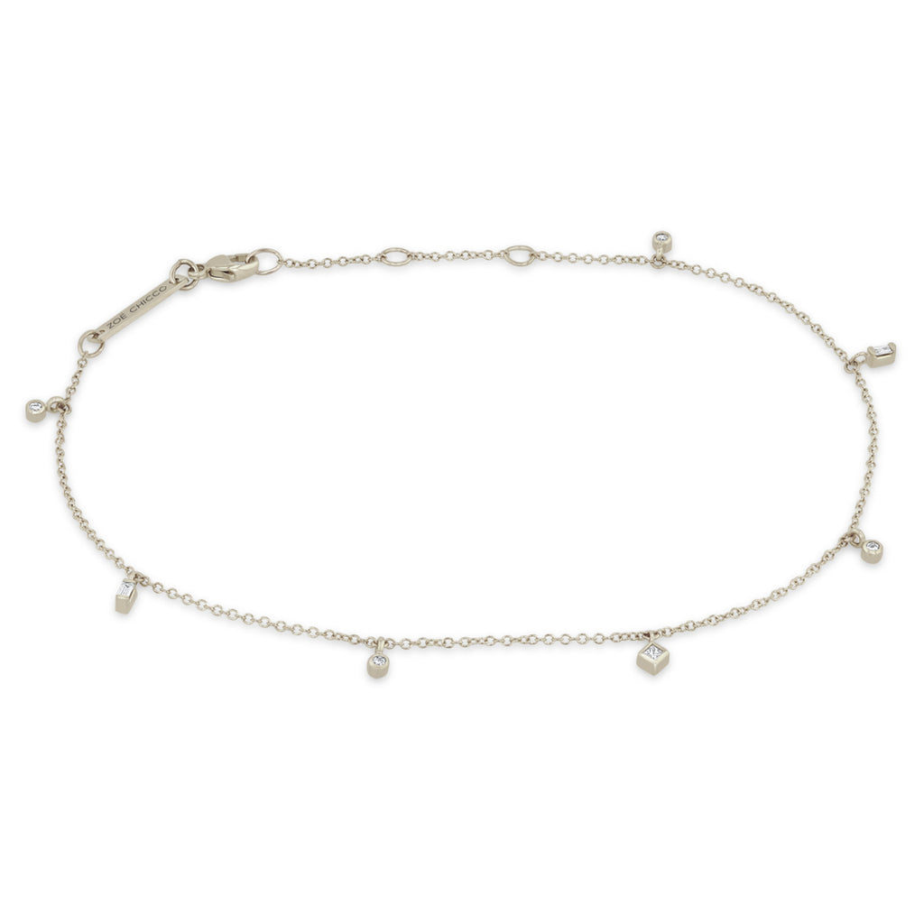 Solid 14K Gold Saint Snake Chain Anklet | Fine Jewelry | Adornmonde