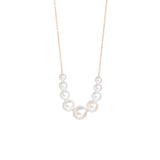 Zoë Chicco 14kt Rose Gold Graduated White Pearl Necklace