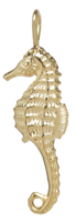 14k Seahorse Charm