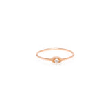 Zoë Chicco 14kt Gold Small Diamond Eye Ring