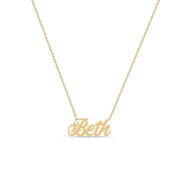Zoe name necklace cheap