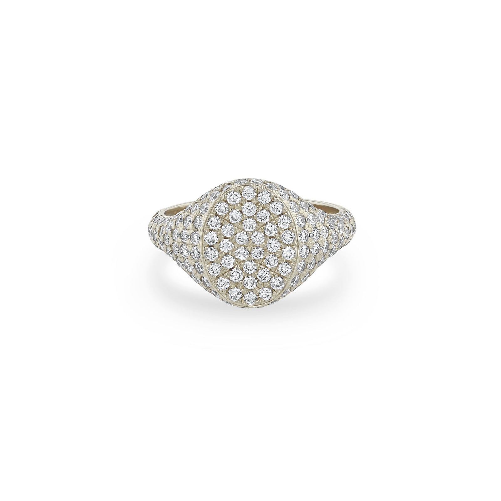 PRIMAL CORNER DIAMOND SIGNET RING