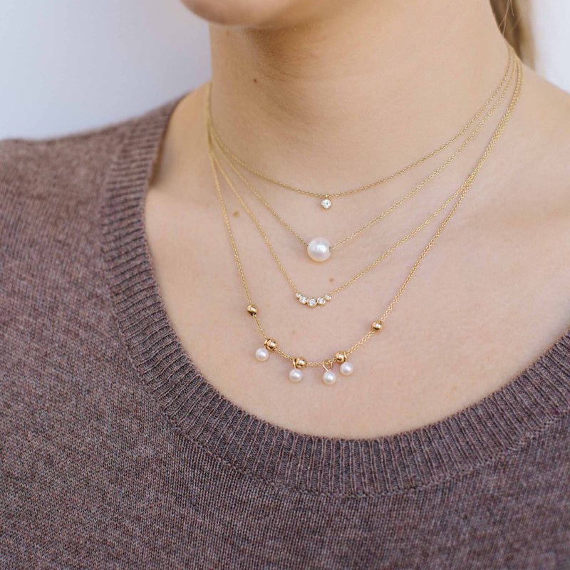 delicate freshwater pearl necklace
