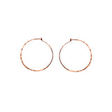 Zoe Chicco 14K Gold Small Thin Hammered Hoop Earrings