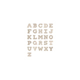 Zoe Chicco 14kt White Gold Block Initial Letter Full Alphabet Options