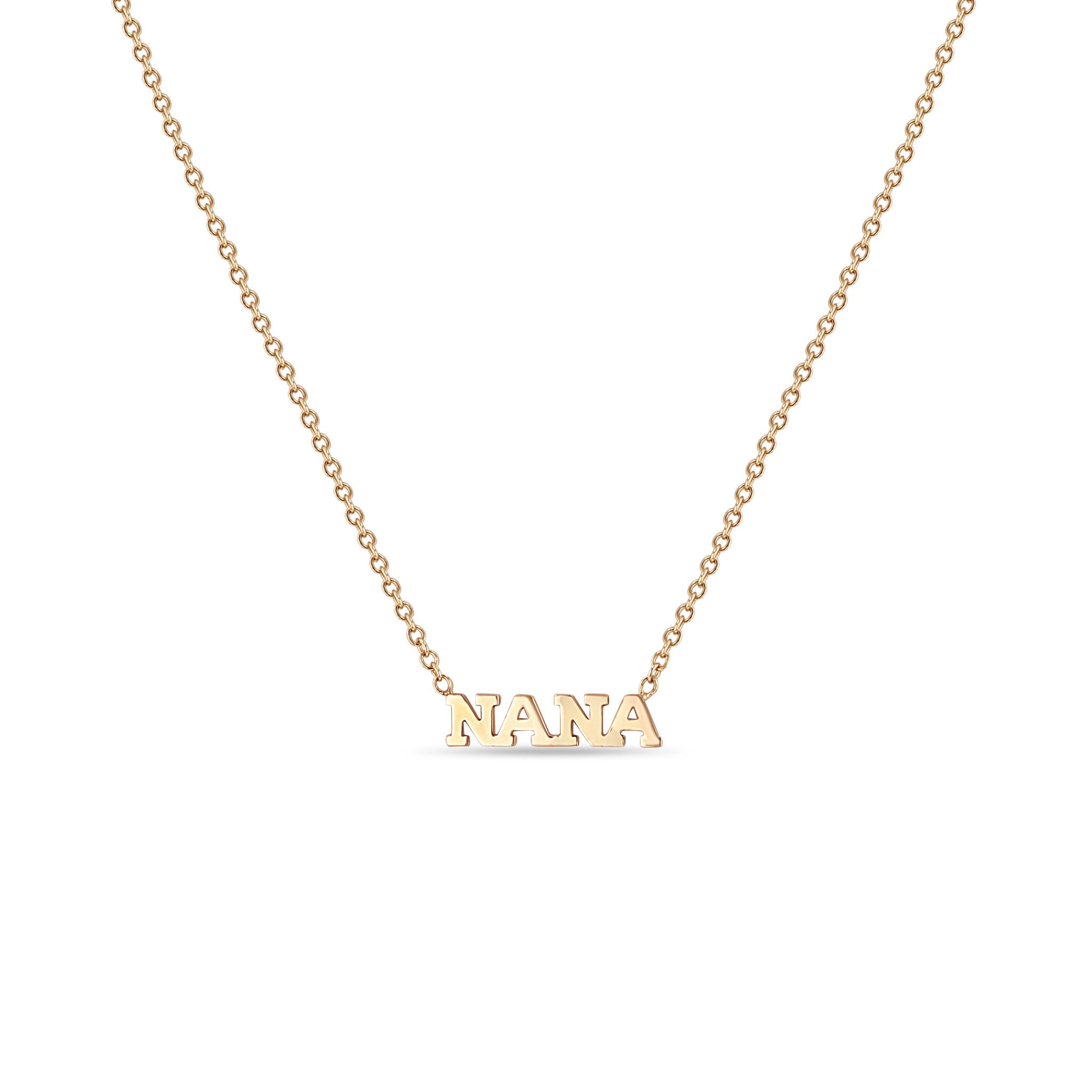Zoë Chicco 14k Gold Itty Bitty NANA Necklace