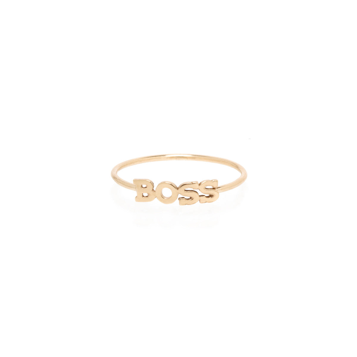 Zoë Chicco 14kt Yellow Gold Itty Bitty BOSS Ring