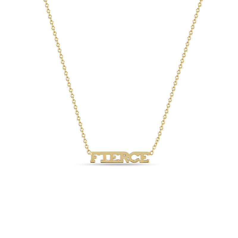 Zoë Chicco 14k Gold Itty Bitty FIERCE Necklace