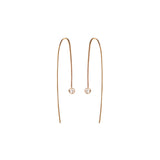 Zoe Chicco 14kt Gold Diamond Bezel Wire Hook Earrings