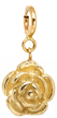 14k rose charm on spring ring