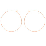 Zoë Chicco 14kt Rose Gold Extra Large Hammered Hoop Earrings
