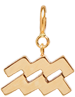 14k Midi Bitty Zodiac Charm Pendant on Spring Ring
