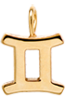 14k Midi Bitty Zodiac Charm Pendant