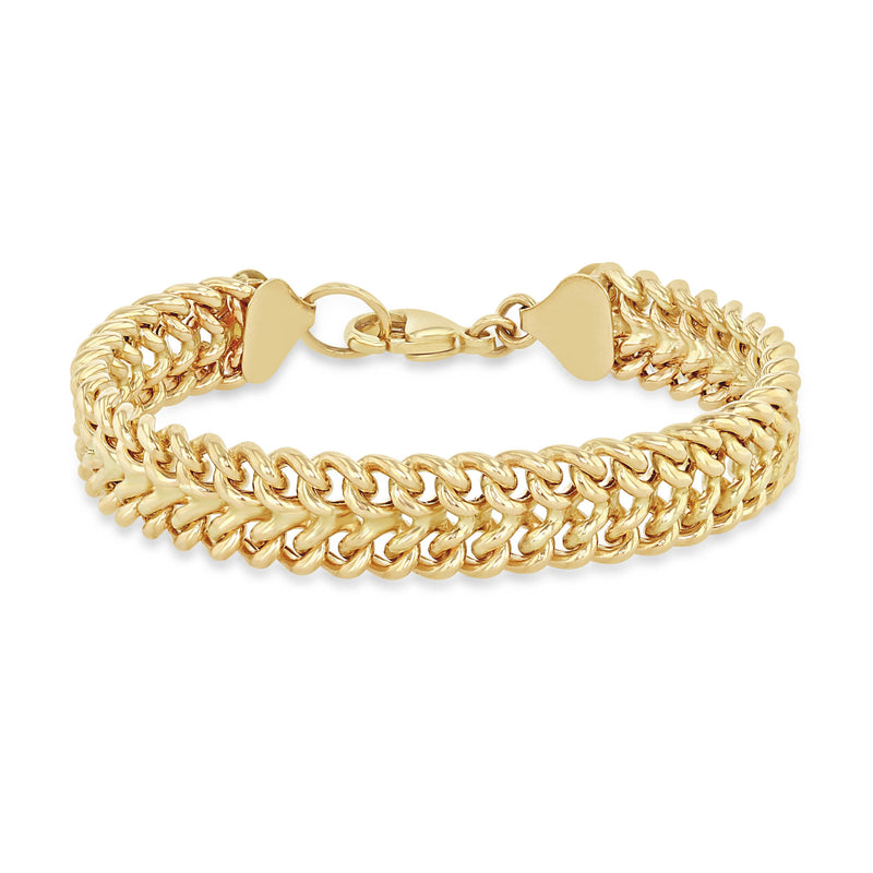 Zoë Chicco 14k Gold Double Wide Curb Chain Bracelet – ZOË CHICCO