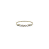 Zoë Chicco 14k White Gold 10 Tiny White Diamond Bezel Ring