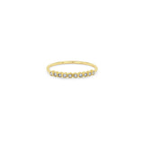 Zoë Chicco 14k Gold 10 Tiny Diamond Bezel Bar Ring