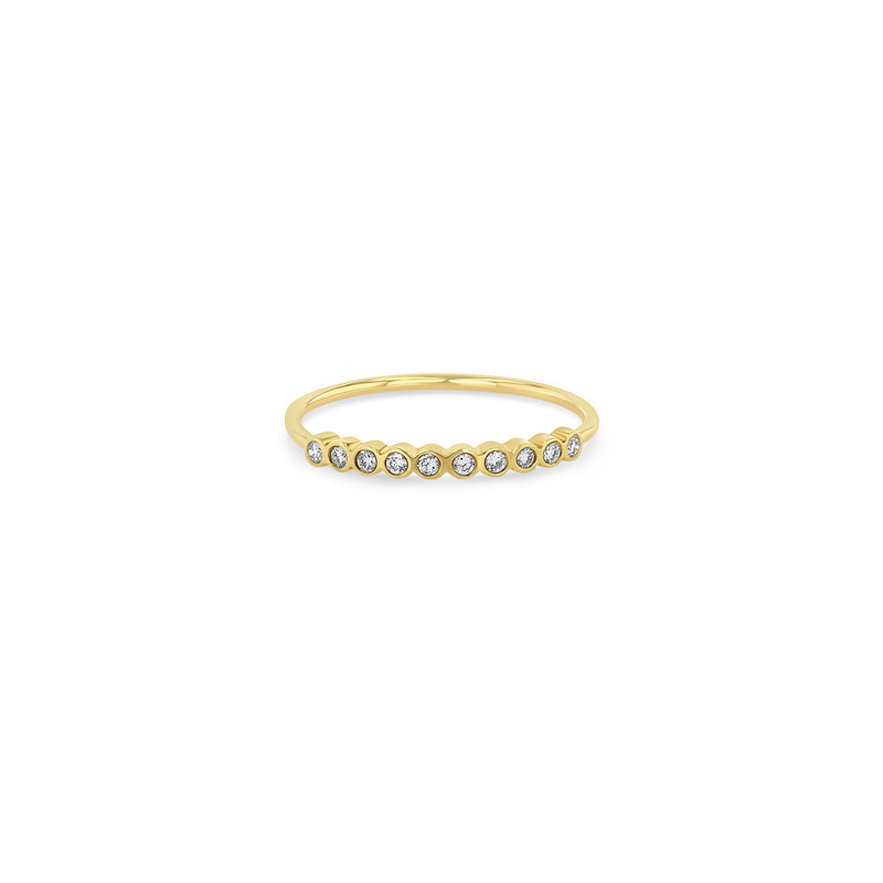 Zoë Chicco 14k Gold 10 Tiny Diamond Bezel Bar Ring