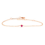 Zoë Chicco 14k Gold Single Pink Sapphire Bezel Bracelet