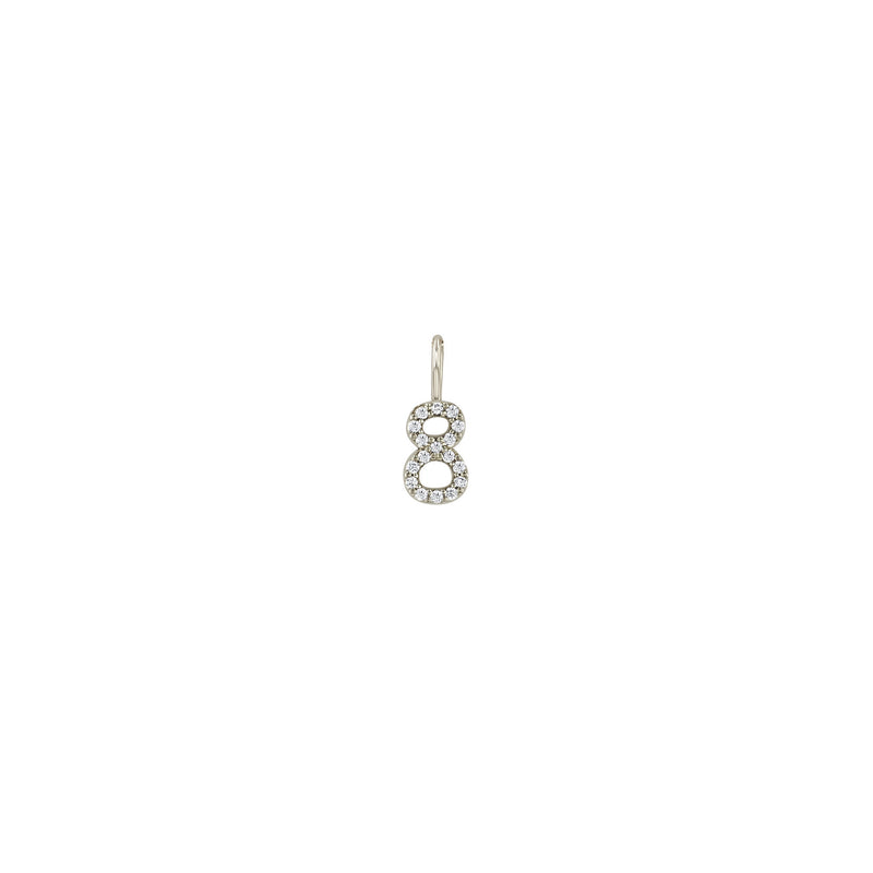 Zoë Chicco 14k Gold Pavé Diamond Number Charm Pendant