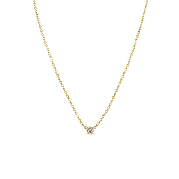 Zoe chicco bezel diamond hot sale necklace