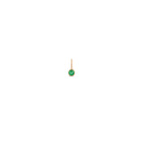 Zoe Chicco 14k Rose Gold Emerald Charm Pendant