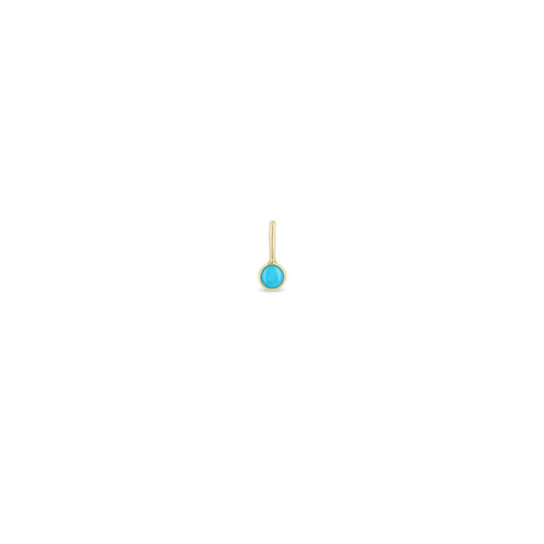Zoë Chicco 14k Gold Turquoise Charm Pendant | December Birthstone