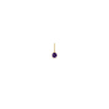 Zoë Chicco 14k Gold Amethyst Charm Pendant _February Birthstone