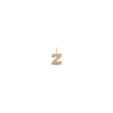 Zoë Chicco 14kt Gold Single Pavé Diamond Large Initial Letter Charm Pendant