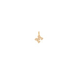 14k Pavé Diamond Large Initial Letter Charm Pendant