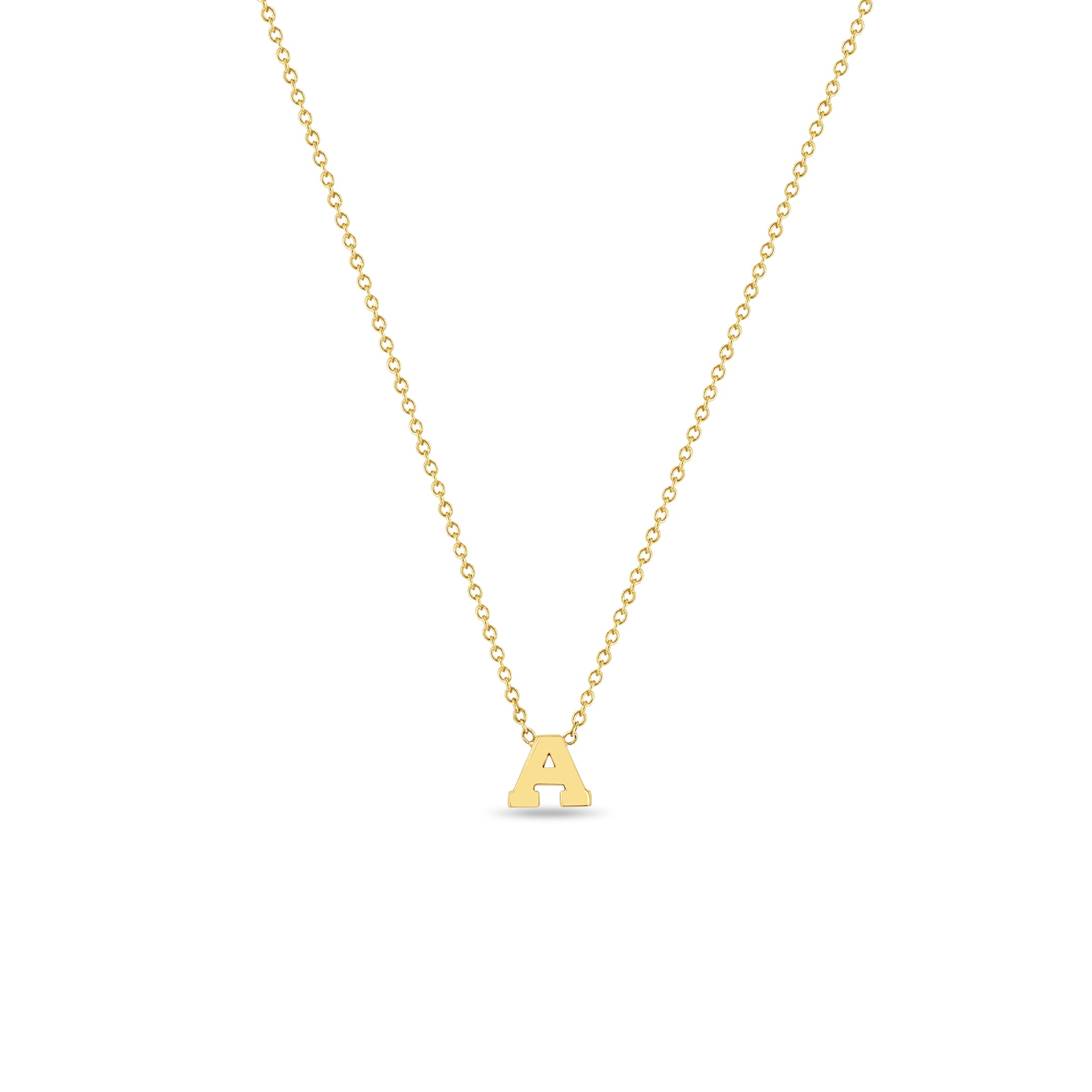 Zoë Chicco 14kt Gold Initial Letter Necklace