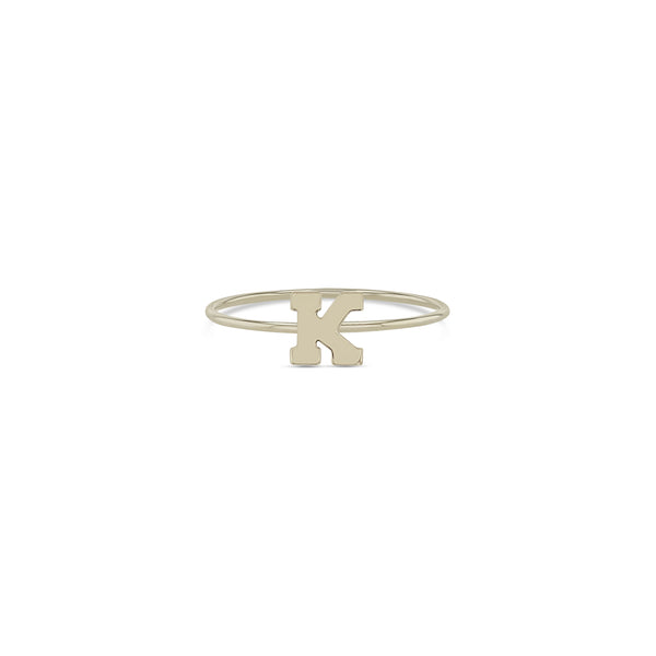 Zoë Chicco 14kt Gold Initial Letter Ring