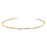 Zoë Chicco 14k Gold Single Prong Diamond Cuff Bracelet