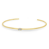 Zoë Chicco 14k Gold Single Marquise Diamond Cuff Bracelet