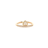 Zoë Chicco 14k Gold Trillion Diamond & Pave Diamond Thick Band Ring