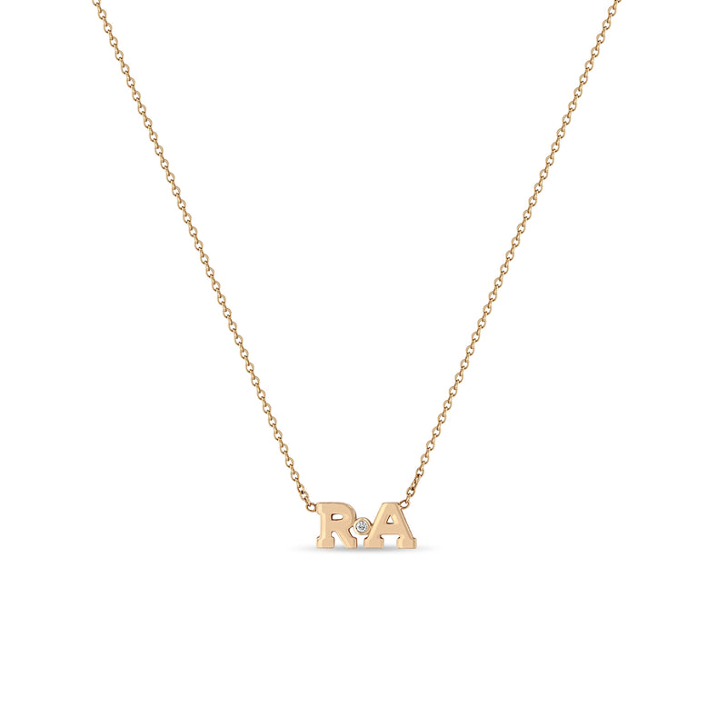 Initial Necklace, Letter Necklace, Layered Gold Bar and Initial,  Personalized Set of Two (2) Necklaces, Girlfriend Gift [CUC9] [1719-225]