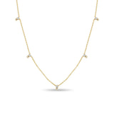 Zoë Chicco 14k Gold Stacked Prong Diamond Station Necklace