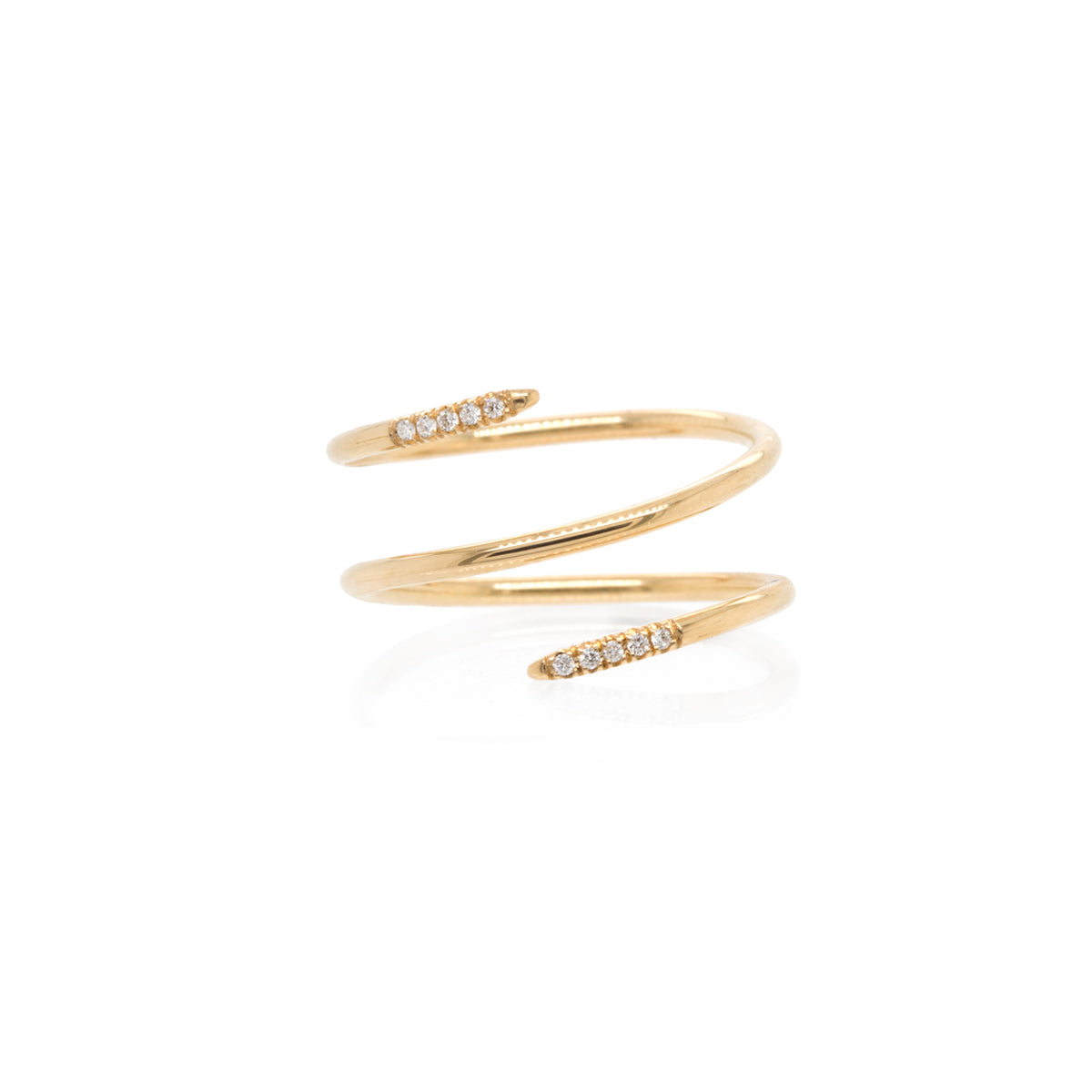 Zoë Chicco 14k Gold Pavé Diamond Double Wrap Ring – ZOË CHICCO