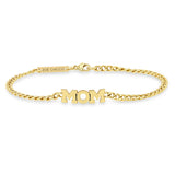 Zoë Chicco 14k Gold MOM Small Curb Chain Bracelet