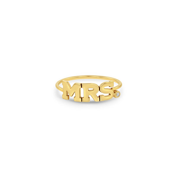 Zoë Chicco 14kt Gold MRS with Diamond Ring