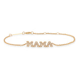Zoë Chicco 14k Gold Pavé Diamond MAMA Bracelet