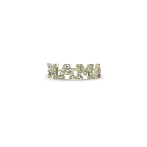 Zoë Chicco 14kt Gold Pavé Diamond 4 Letter Ring