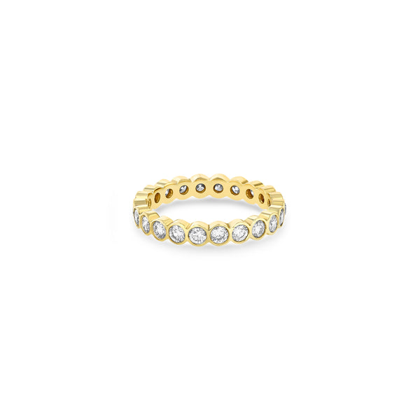 Zoë Chicco 14k Gold 2.4mm Diamond Bezel Eternity Band Ring