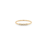 Zoë Chicco 14k Rose Gold 5 Tiny Diamond Bezel Ring