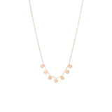 Zoë Chicco 14kt Rose Gold 7 Itty Bitty Round Disc Necklace
