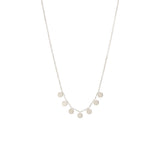 Zoë Chicco 14kt White Gold 7 Itty Bitty Round Disc Necklace